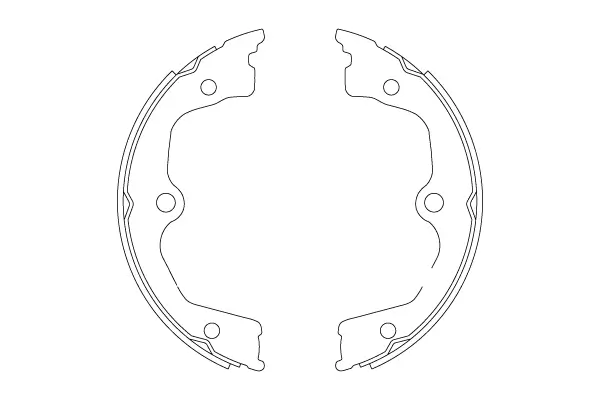 Bremsbackensatz, Feststellbremse Hinterachse TRW GS8821