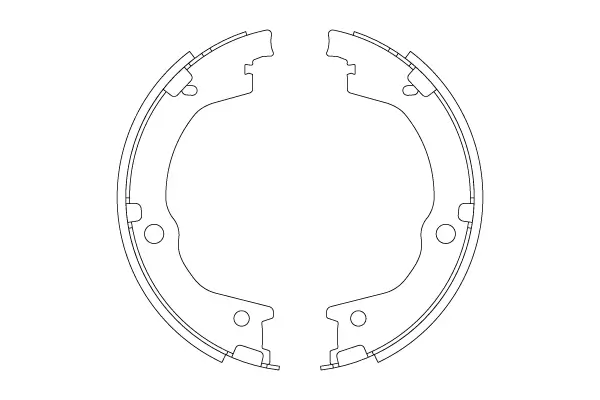 Bremsbackensatz, Feststellbremse Hinterachse TRW GS8829