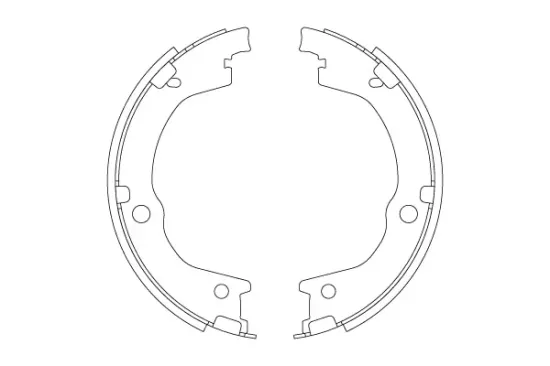 Bremsbackensatz, Feststellbremse Hinterachse TRW GS8829 Bild Bremsbackensatz, Feststellbremse Hinterachse TRW GS8829