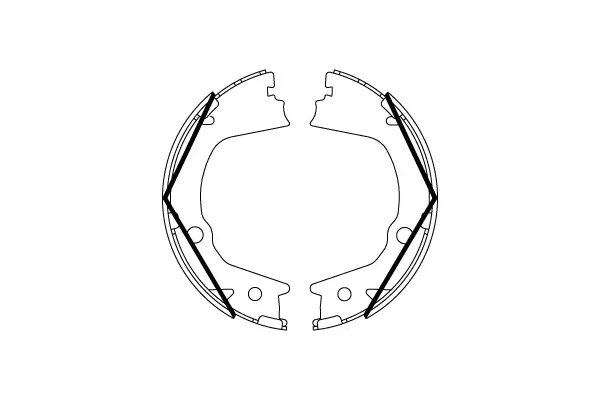 Bremsbackensatz, Feststellbremse Hinterachse TRW GS8859