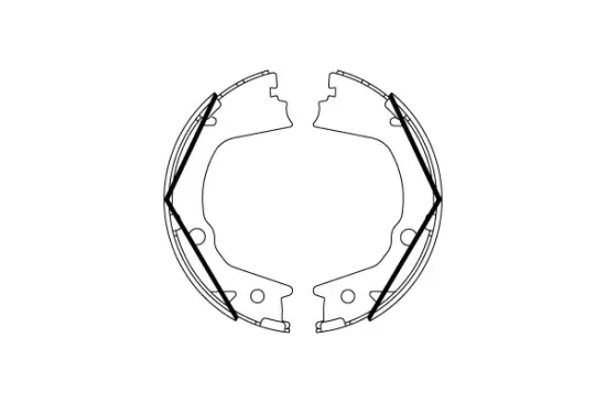 Bremsbackensatz, Feststellbremse Hinterachse TRW GS8859 Bild Bremsbackensatz, Feststellbremse Hinterachse TRW GS8859