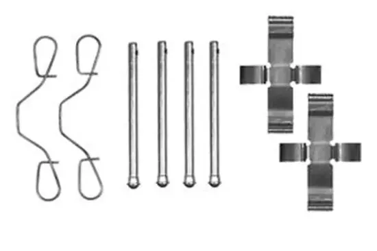 Zubehörsatz, Scheibenbremsbelag Vorderachse TRW PFK154 Bild Zubehörsatz, Scheibenbremsbelag Vorderachse TRW PFK154