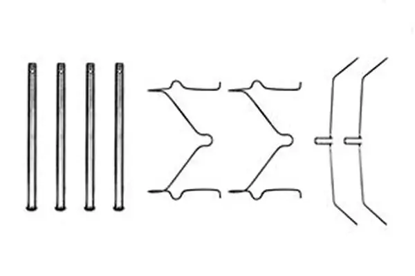 Zubehörsatz, Scheibenbremsbelag Vorderachse TRW PFK208