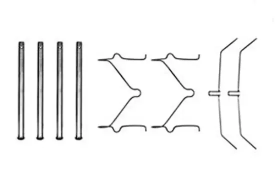 Zubehörsatz, Scheibenbremsbelag Vorderachse TRW PFK208 Bild Zubehörsatz, Scheibenbremsbelag Vorderachse TRW PFK208