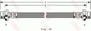 Bremsschlauch Hinterachse links rechts TRW PHA198