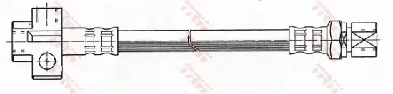 Bremsschlauch Hinterachse links rechts TRW PHA227 Bild Bremsschlauch Hinterachse links rechts TRW PHA227