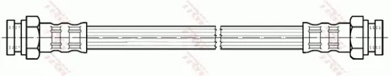 Bremsschlauch Hinterachse links rechts TRW PHA354 Bild Bremsschlauch Hinterachse links rechts TRW PHA354