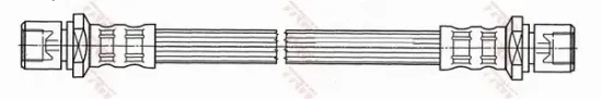 Bremsschlauch Hinterachse links rechts TRW PHA406 Bild Bremsschlauch Hinterachse links rechts TRW PHA406