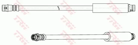Bremsschlauch Hinterachse rechts innen TRW PHA570 Bild Bremsschlauch Hinterachse rechts innen TRW PHA570