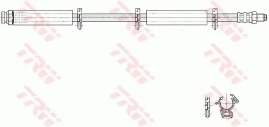 Bremsschlauch Vorderachse links rechts TRW PHB222 Bild Bremsschlauch Vorderachse links rechts TRW PHB222
