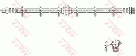 Bremsschlauch Vorderachse links rechts TRW PHB223 Bild Bremsschlauch Vorderachse links rechts TRW PHB223