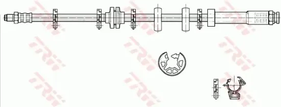 Bremsschlauch Vorderachse links TRW PHB297 Bild Bremsschlauch Vorderachse links TRW PHB297