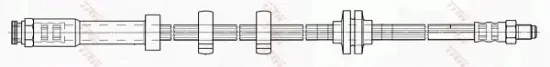 Bremsschlauch Vorderachse rechts TRW PHB298 Bild Bremsschlauch Vorderachse rechts TRW PHB298