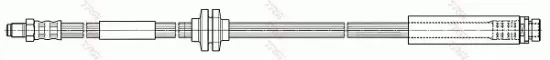 Bremsschlauch Hinterachse links rechts TRW PHB501 Bild Bremsschlauch Hinterachse links rechts TRW PHB501