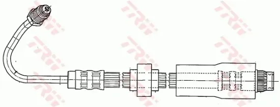 Bremsschlauch Hinterachse links TRW PHB542 Bild Bremsschlauch Hinterachse links TRW PHB542