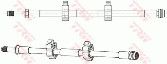 Bremsschlauch Hinterachse rechts außen TRW PHB698 Bild Bremsschlauch Hinterachse rechts außen TRW PHB698