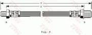 Bremsschlauch Vorderachse links rechts TRW PHC149