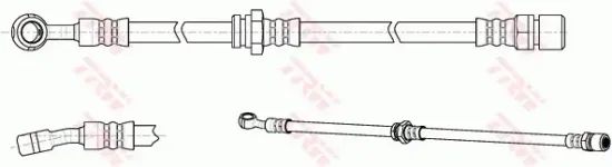 Bremsschlauch Vorderachse rechts TRW PHD1017 Bild Bremsschlauch Vorderachse rechts TRW PHD1017