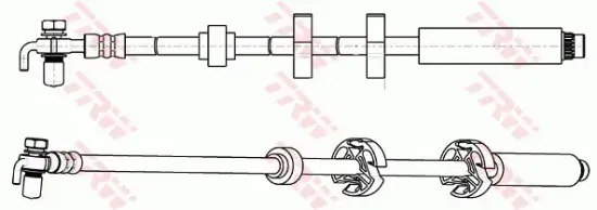 Bremsschlauch Vorderachse links rechts TRW PHD1065 Bild Bremsschlauch Vorderachse links rechts TRW PHD1065