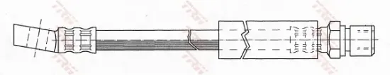 Bremsschlauch Vorderachse links rechts TRW PHD227 Bild Bremsschlauch Vorderachse links rechts TRW PHD227