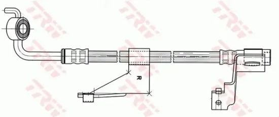 Bremsschlauch Vorderachse rechts TRW PHD363 Bild Bremsschlauch Vorderachse rechts TRW PHD363