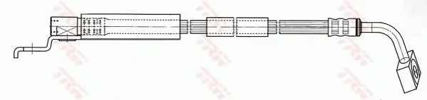 Bremsschlauch Vorderachse links TRW PHD401