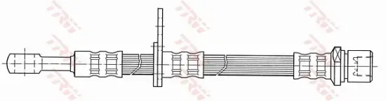 Bremsschlauch Vorderachse rechts TRW PHD438 Bild Bremsschlauch Vorderachse rechts TRW PHD438