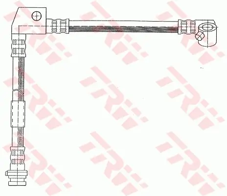 Bremsschlauch Vorderachse rechts TRW PHD446 Bild Bremsschlauch Vorderachse rechts TRW PHD446