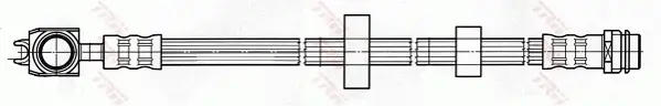 Bremsschlauch Vorderachse links rechts TRW PHD455