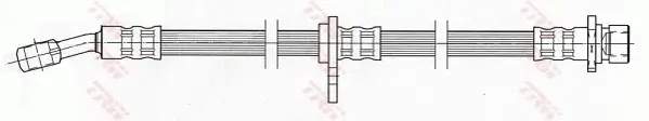 Bremsschlauch Hinterachse rechts TRW PHD464