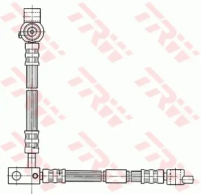 Bremsschlauch Vorderachse rechts TRW PHD541 Bild Bremsschlauch Vorderachse rechts TRW PHD541