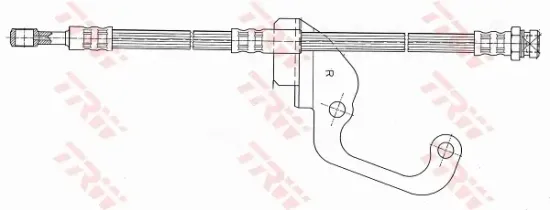 Bremsschlauch Vorderachse rechts TRW PHD629 Bild Bremsschlauch Vorderachse rechts TRW PHD629