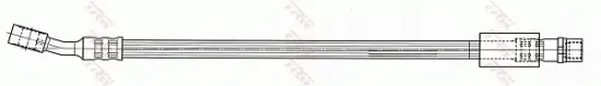 Bremsschlauch Vorderachse links rechts TRW PHD672 Bild Bremsschlauch Vorderachse links rechts TRW PHD672
