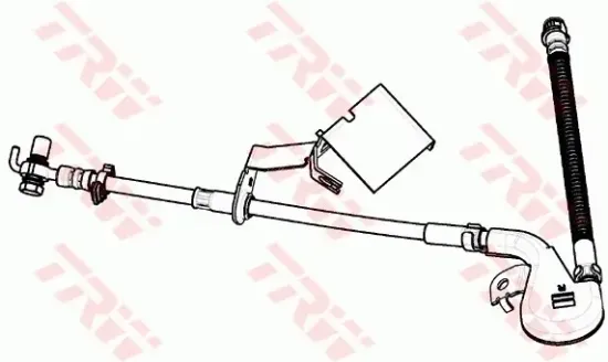 Bremsschlauch Vorderachse rechts TRW PHD976 Bild Bremsschlauch Vorderachse rechts TRW PHD976