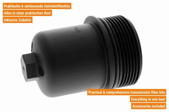 Gehäusedeckel, Hydraulikfilter (Automatikgetriebe) am Getriebegehäuse VAICO V10-6834 Bild Gehäusedeckel, Hydraulikfilter (Automatikgetriebe) am Getriebegehäuse VAICO V10-6834