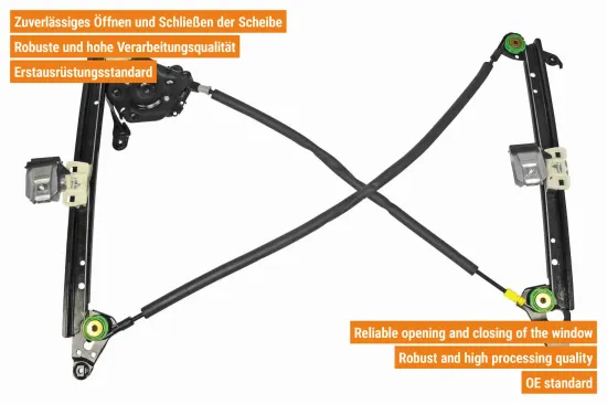 Fensterheber hinten links VAICO V10-9855 Bild Fensterheber hinten links VAICO V10-9855