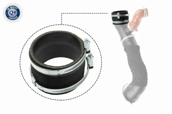 Ladeluftschlauch Ladeluftkühler rechts VAICO V25-1031 Bild Ladeluftschlauch Ladeluftkühler rechts VAICO V25-1031