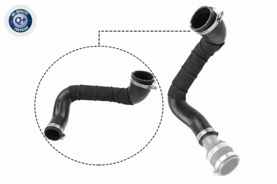Ladeluftschlauch Ladeluftkühler rechts VAICO V25-1049 Bild Ladeluftschlauch Ladeluftkühler rechts VAICO V25-1049