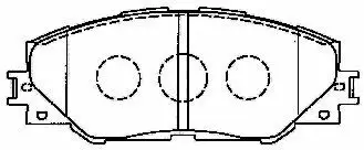 Bremsbelagsatz, Scheibenbremse AISIN A1N129 Bild Bremsbelagsatz, Scheibenbremse AISIN A1N129