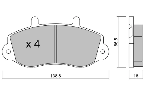 Bremsbelagsatz, Scheibenbremse Vorderachse AISIN BPRE-1020 Bild Bremsbelagsatz, Scheibenbremse Vorderachse AISIN BPRE-1020