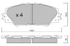 Bremsbelagsatz, Scheibenbremse AISIN BPTO-1011 Bild Bremsbelagsatz, Scheibenbremse AISIN BPTO-1011