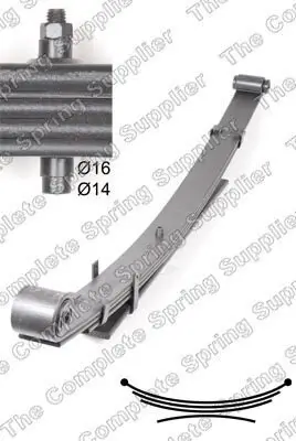 Federnpaket Hinterachse KILEN 626001 Bild Federnpaket Hinterachse KILEN 626001