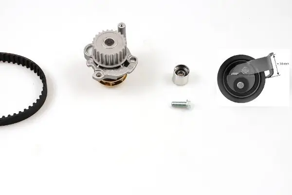 Wasserpumpe + Zahnriemensatz HEPU PK05472