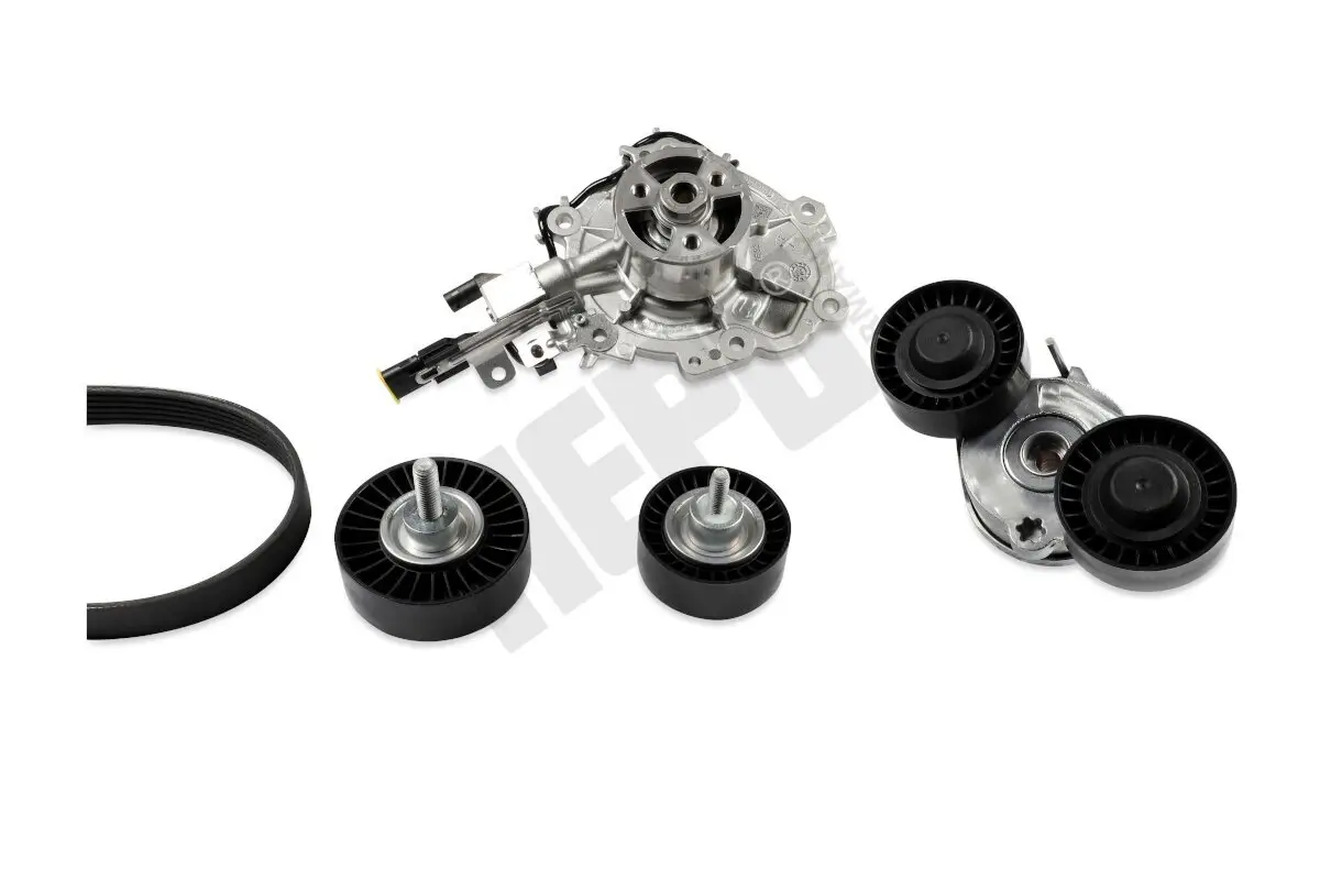Wasserpumpe + Keilrippenriemensatz HEPU PK26810