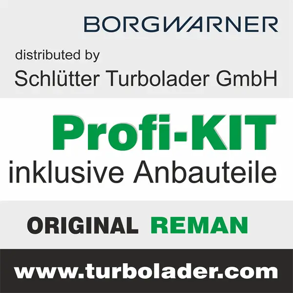 Lader, Aufladung SCHLÜTTER TURBOLADER 166-09130EOL