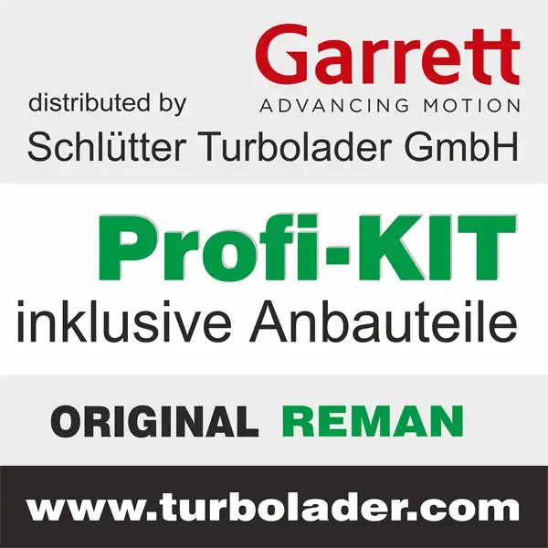 Lader, Aufladung SCHLÜTTER TURBOLADER 166-01170EOL