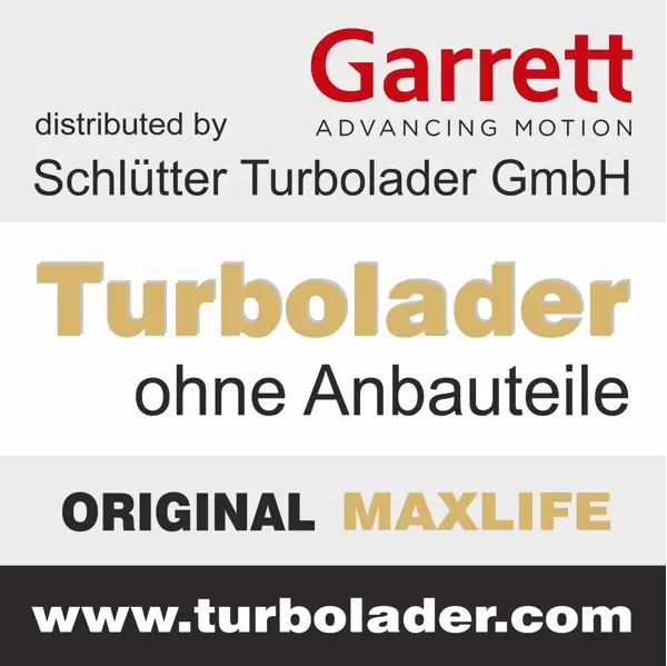 Lader, Aufladung SCHLÜTTER TURBOLADER 172-11620MAX