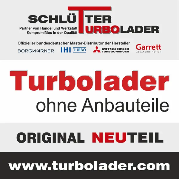 Lader, Aufladung SCHLÜTTER TURBOLADER 172-14615