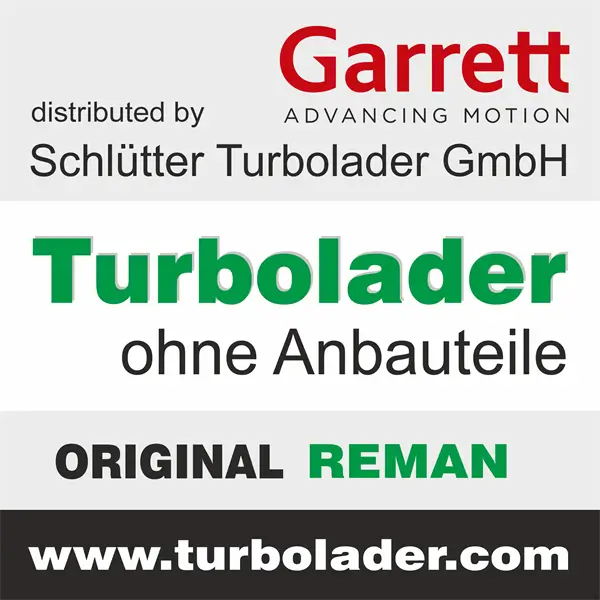 Lader, Aufladung SCHLÜTTER TURBOLADER 172-04680EOL