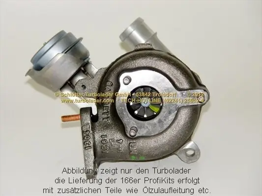 Lader, Aufladung SCHLÜTTER TURBOLADER 166-00130EOL Bild Lader, Aufladung SCHLÜTTER TURBOLADER 166-00130EOL